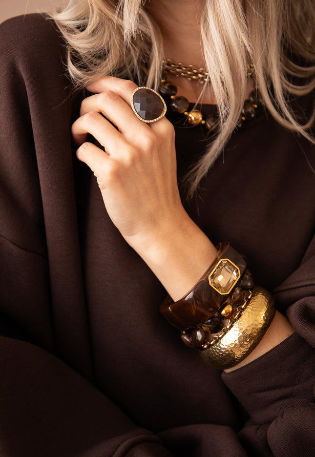 Retro Romance Mocha - Bracelet