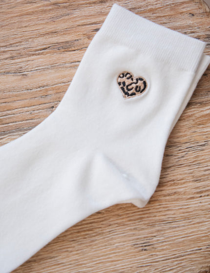 Little Wild Heart Off White - Socks