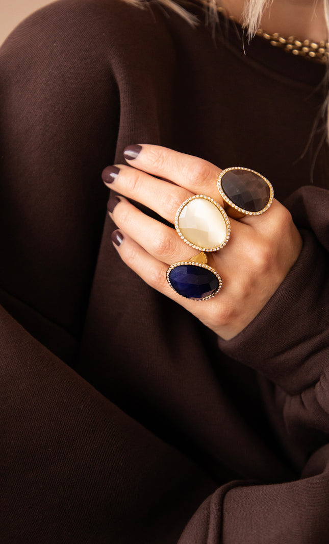 Romy Rocks Beige - Ring