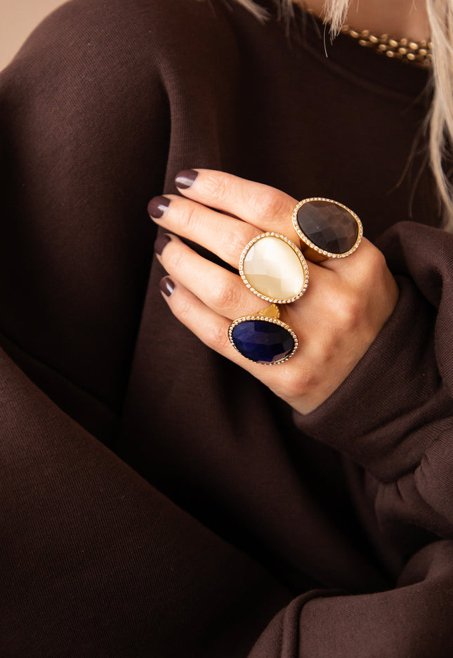 Romy Rocks Beige - Ring