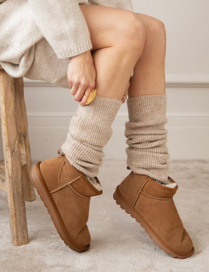 You Keep Me Warm Café Au Lait - Leg Warmers