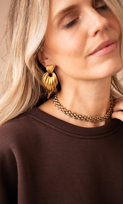 Vera Vintage Gold - Earrings