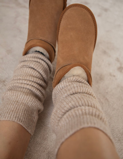 You Keep Me Warm Café Au Lait - Leg Warmers