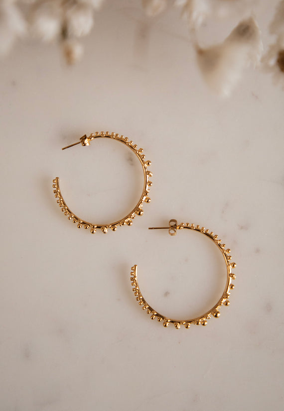 Circle Of Dots Gold - Oorbellen