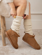 You Keep Me Warm Beige - Leg Warmers