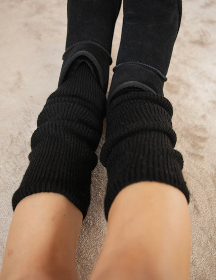 You Keep Me Warm Black - Leg Warmers