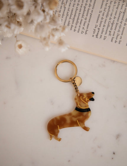 Tiny Teckle Brown - Keychain
