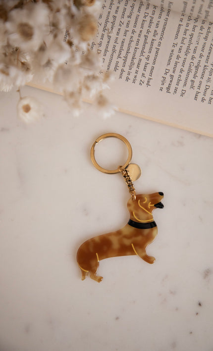 Tiny Teckle Brown - Keychain