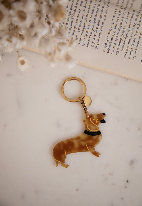Tiny Teckle Brown - Sleutelhanger
