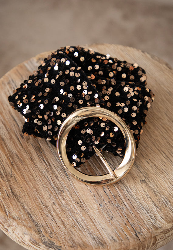 Twinkle Touch Black/Gold - Belt