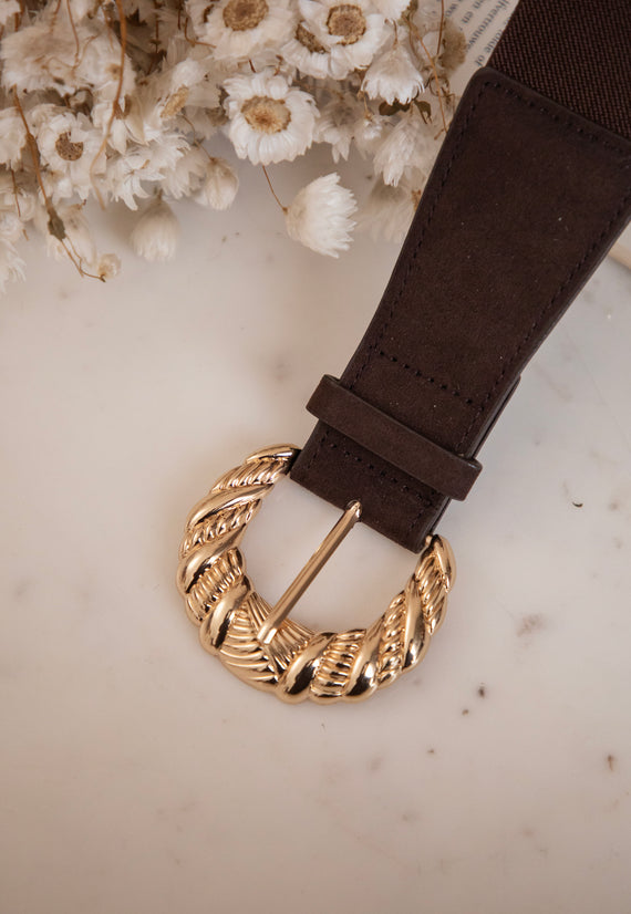 Timeless Touch Choco/Gold - Riem