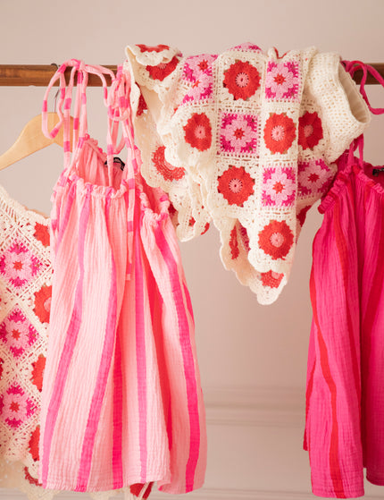 Sunny Stripe Energy Pink/Red - Top