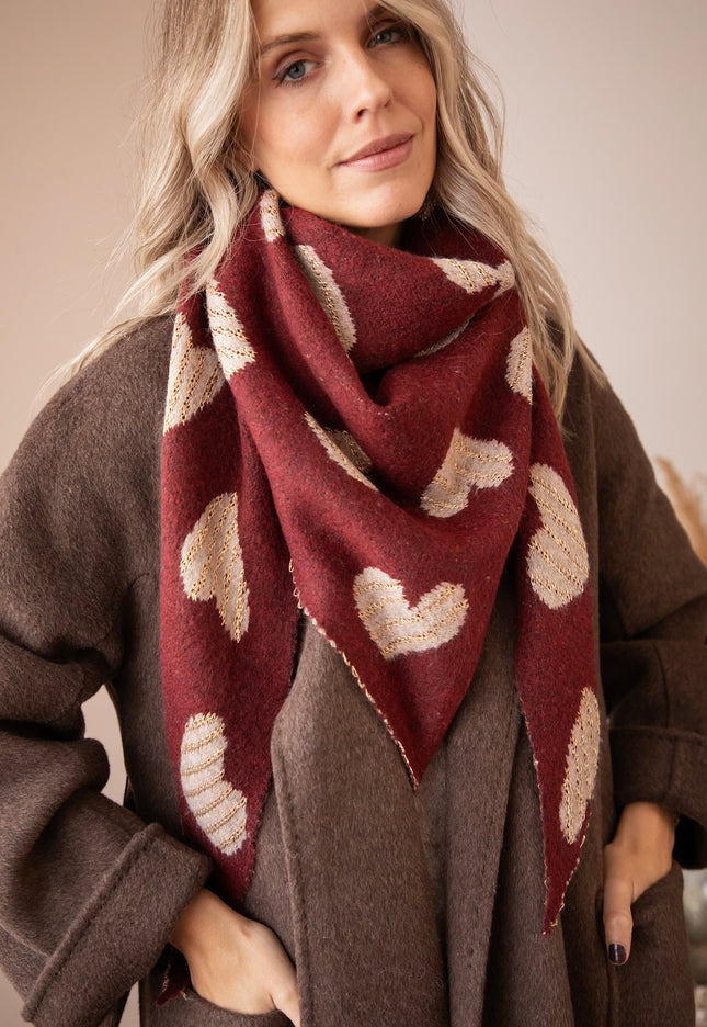 Love You Latte Wine/Taupe - Scarf