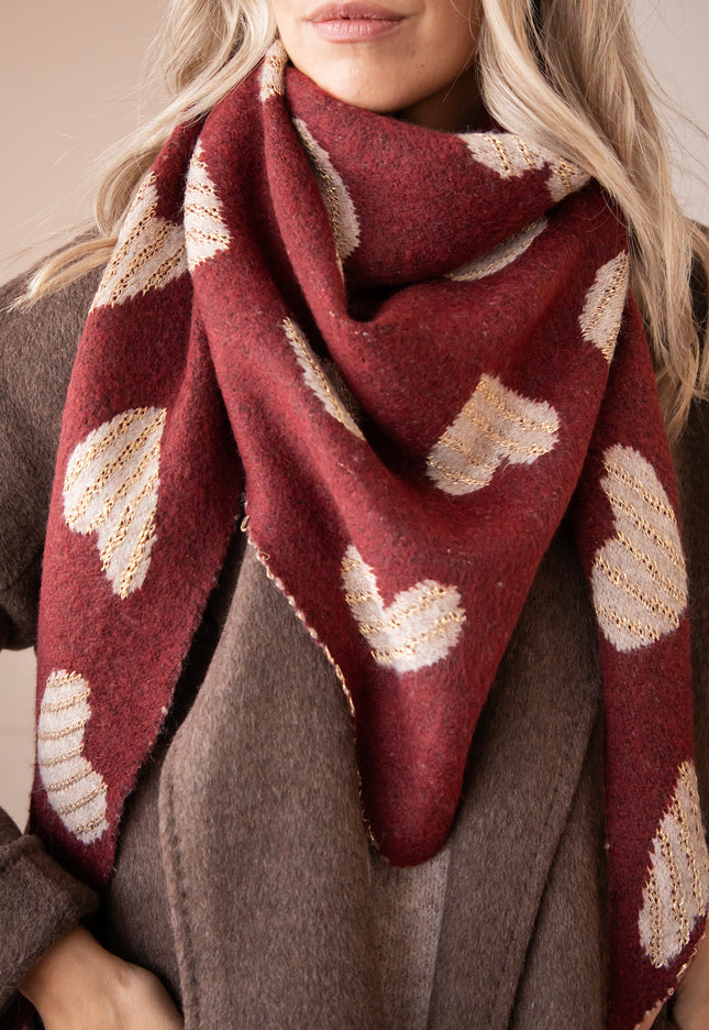 Love You Latte Wine/Taupe - Scarf