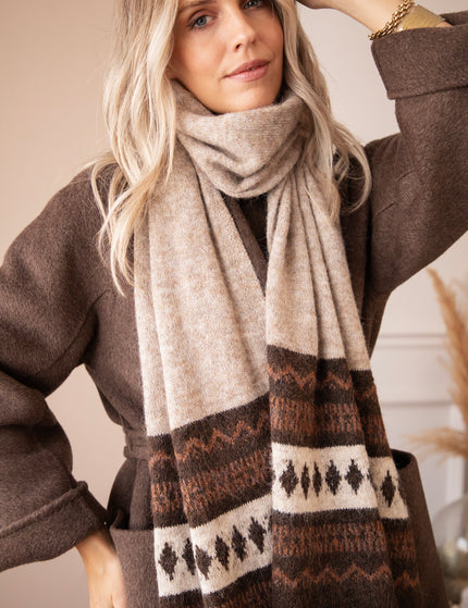 Schal - Cabin Calling - Taupe/Braun