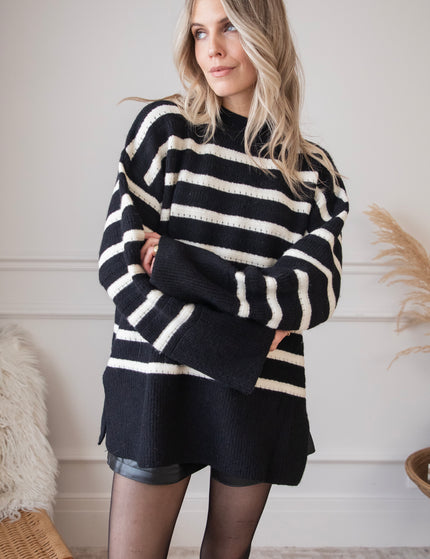 Bold Stripes Black - Sweater