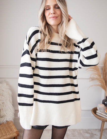 Bold Stripes Beige - Sweater