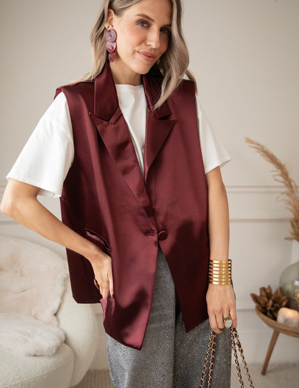 Triple Twinkle Bordeaux - Oorbellen