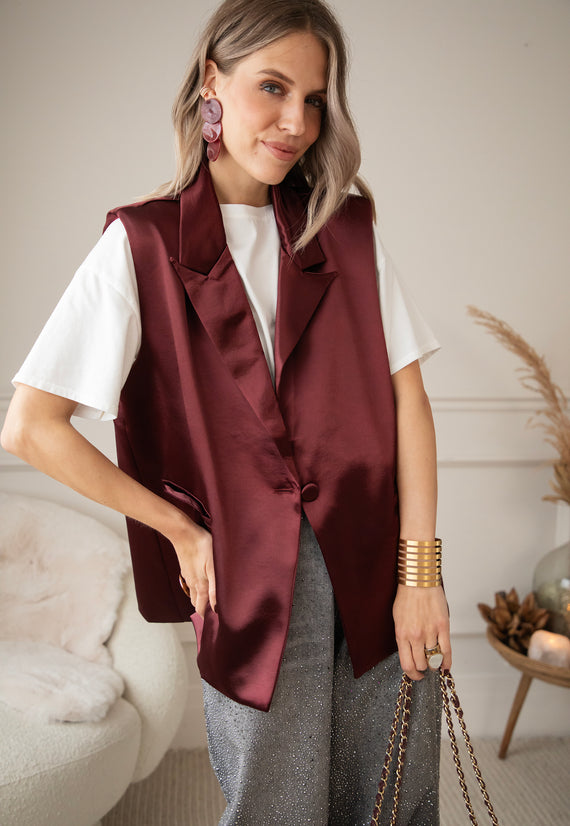 Weste - Glosh - Bordeaux