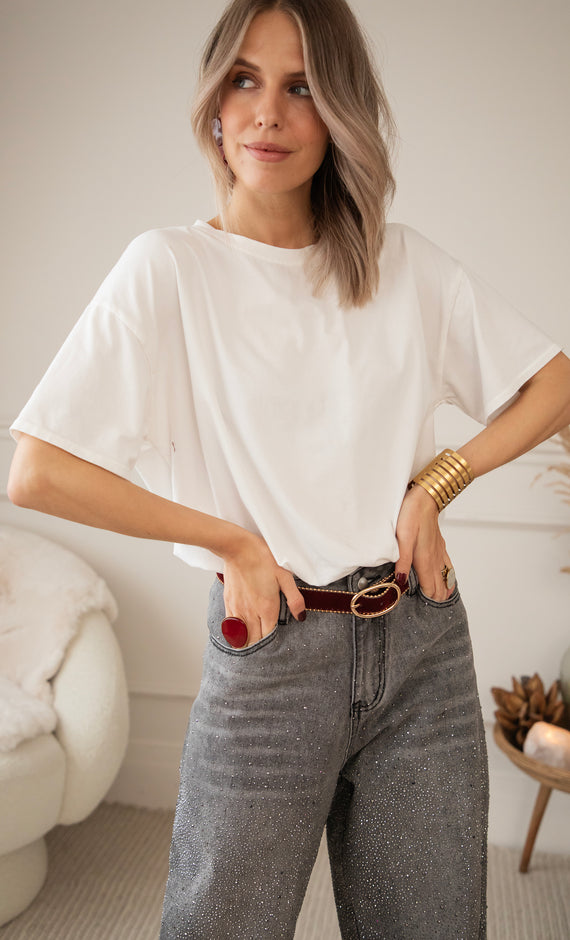 T-Shirt - The Base - Weiß