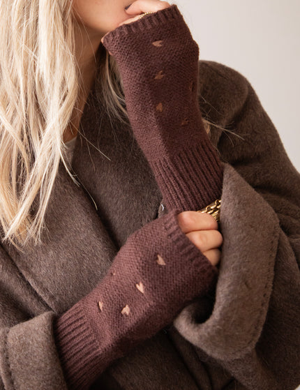 Handschuhe - Heart Warmer - Dunkelbraun