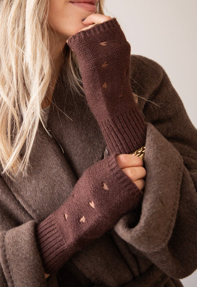 Heart Warmer Dark Brown - Gloves