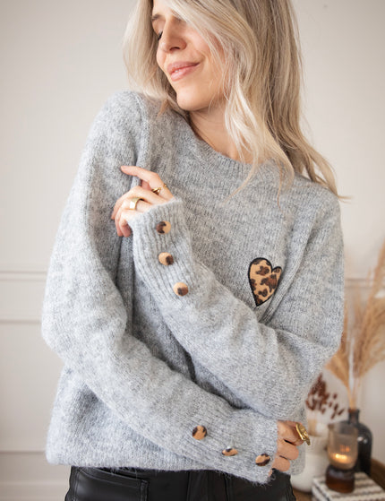 Wild Hearted Grey - Sweater