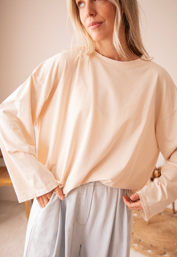 Sadie Basic Beige - Longsleeve