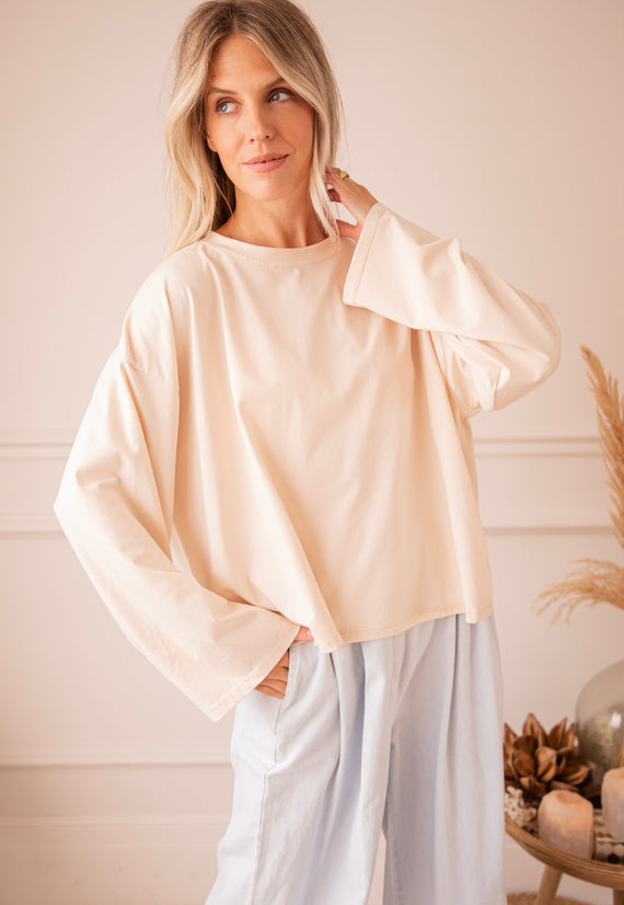 Sadie Basic Beige - Longsleeve