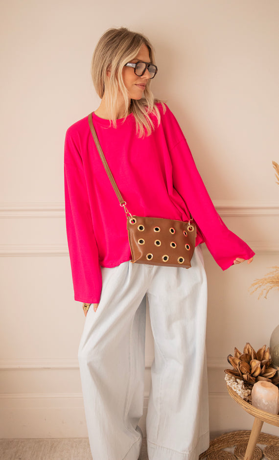Sadie Basic Fuchsia - Longsleeve