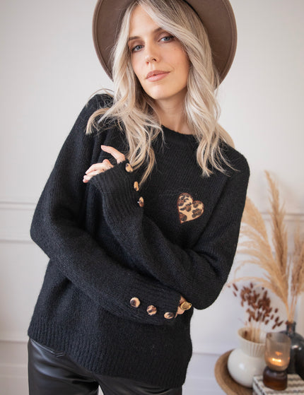 Wild Hearted Black - Sweater