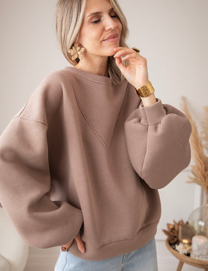 Pullover - Snuggle Up Stitch - Taupe