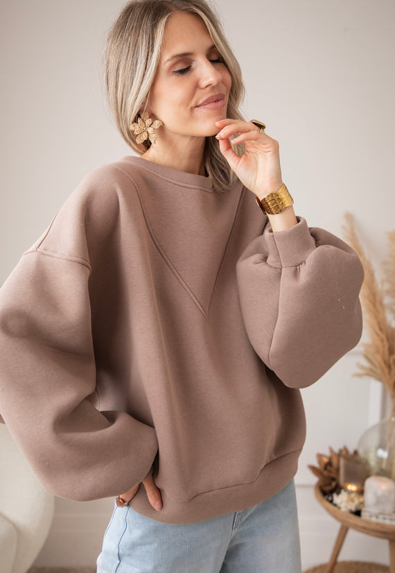 Pullover - Snuggle Up Stitch - Taupe