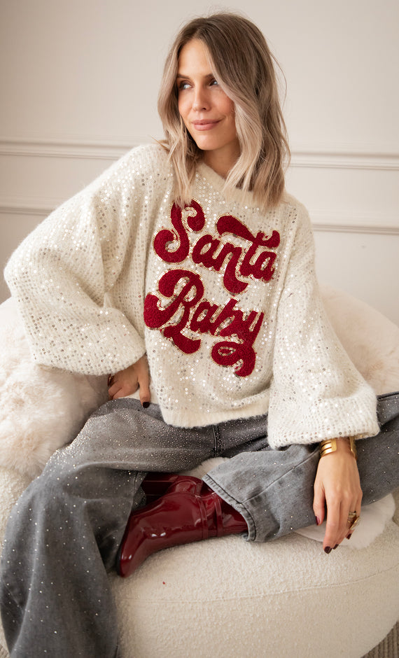 Santa Baby Beige - Trui