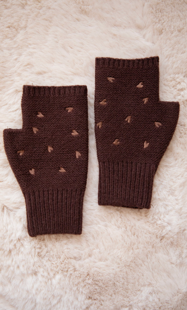 Heart Warmer Dark Brown - Handschoenen