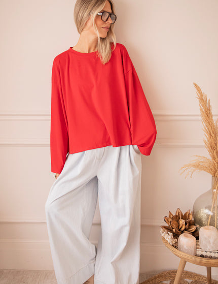 Sadie Basic Red - Longsleeve