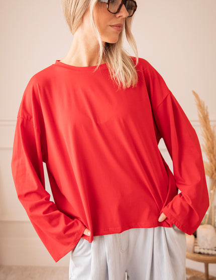Sadie Basic Red - Longsleeve