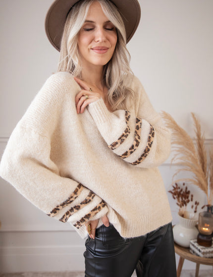 Lea Leo Beige - Sweater