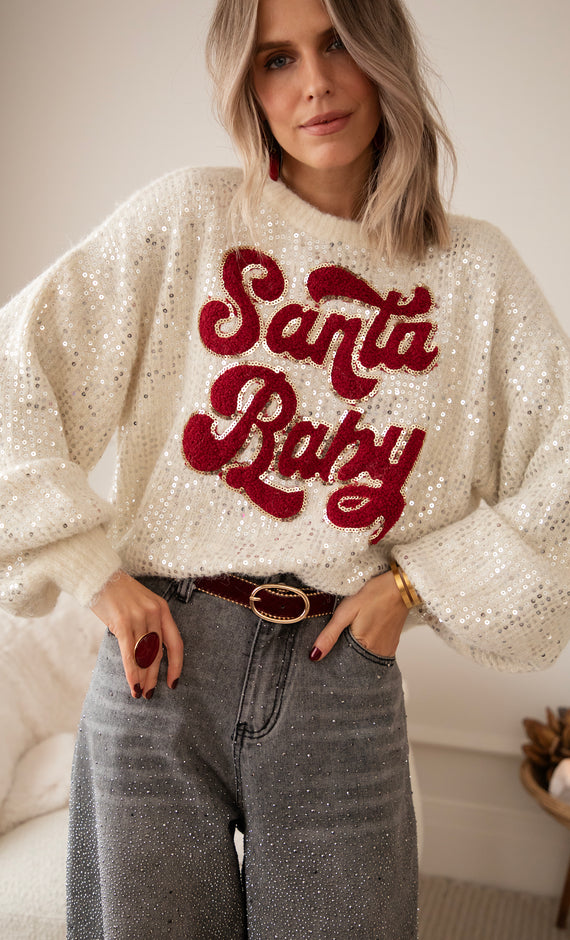 Santa Baby Beige - Trui