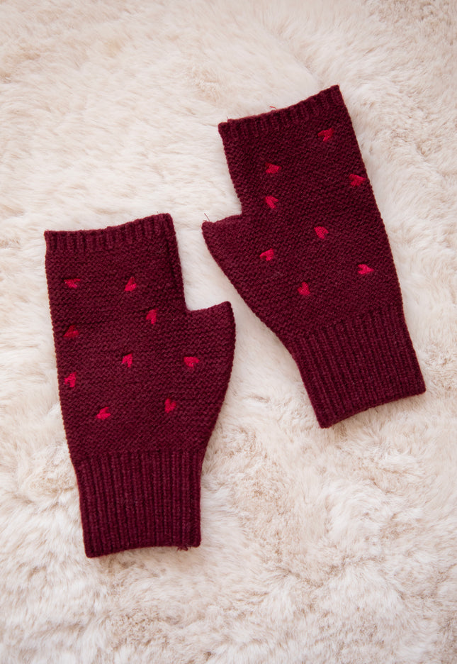 Heart Warmer Burgundy - Gloves