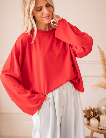 Sadie Basic Red - Longsleeve