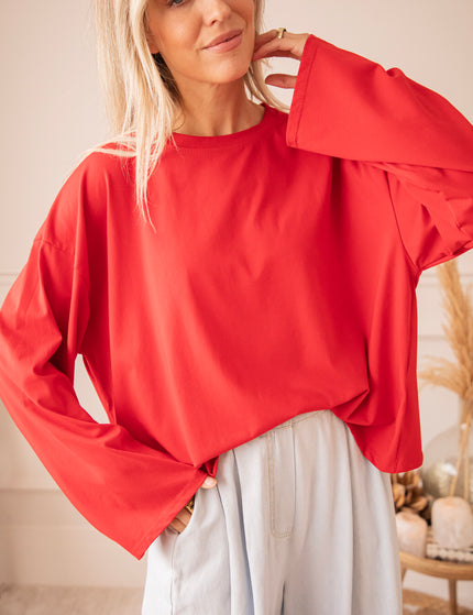 Sadie Basic Red - Longsleeve