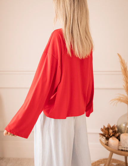 Sadie Basic Red - Longsleeve