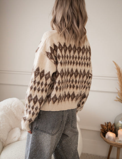 Amour Motif Café Au Lait - Sweater