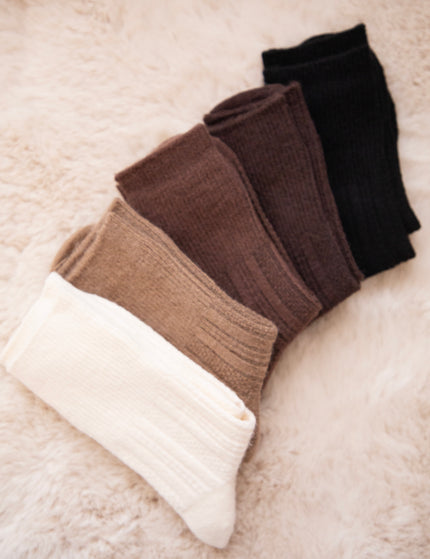 The Cozy Pair Dark Walnut - Socks