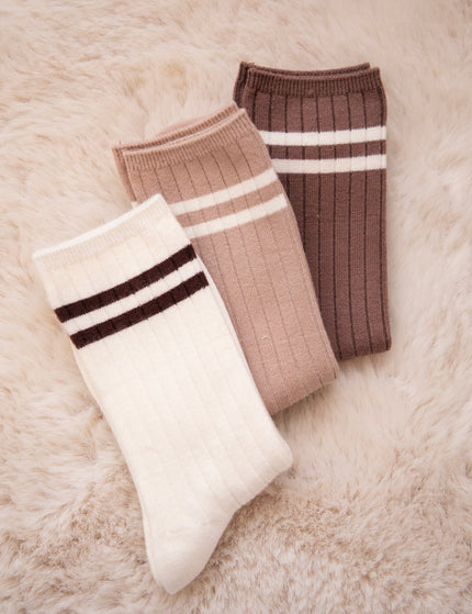 Cozy Lines Hazelnut - Socks