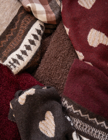 Schal - Love You Latte - Braun/Taupe