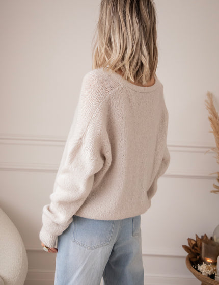 The Cozy Knit Café Au Lait - Cardigan