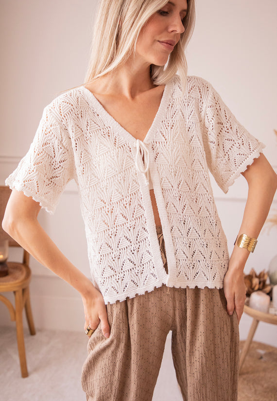 Bonny Bolero Beige - Vest