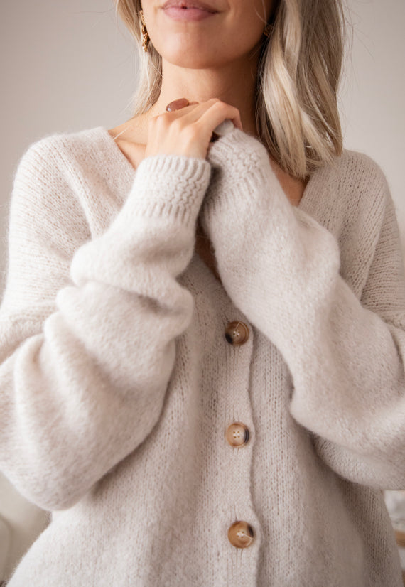 The Cozy Knit Café Au Lait - Vest